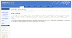 Desktop Screenshot of cacourses.com